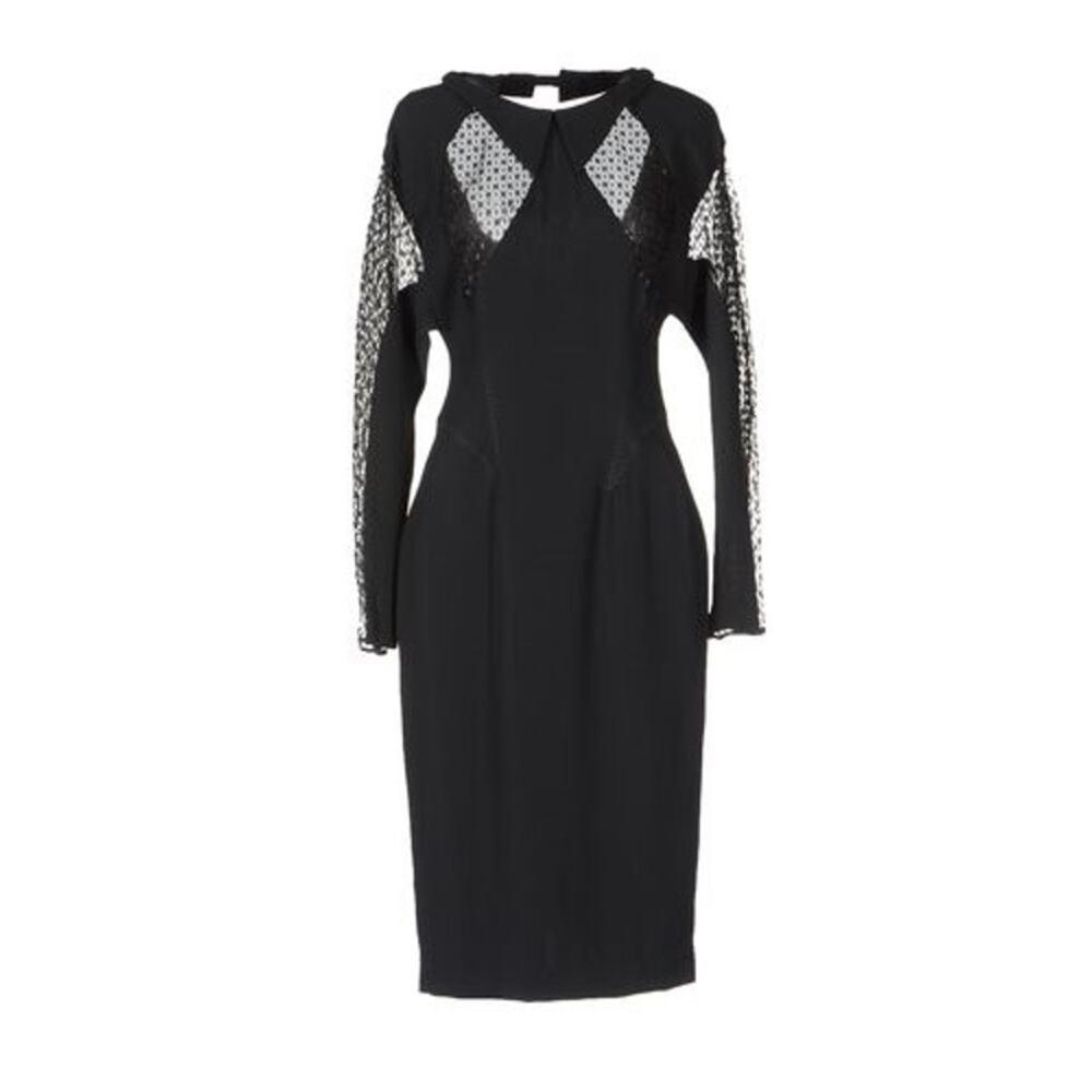 NWT‎ $860 Francesco Scognamiglio black  lace dress.M